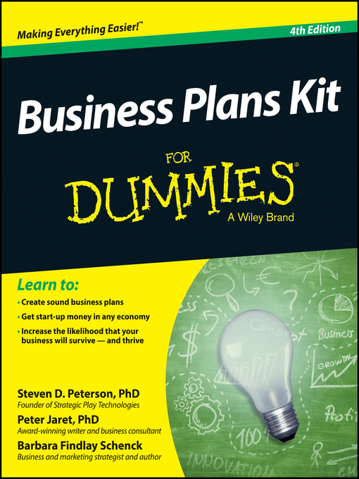 Title details for Business Plans Kit For Dummies by Steven D. Peterson - Available